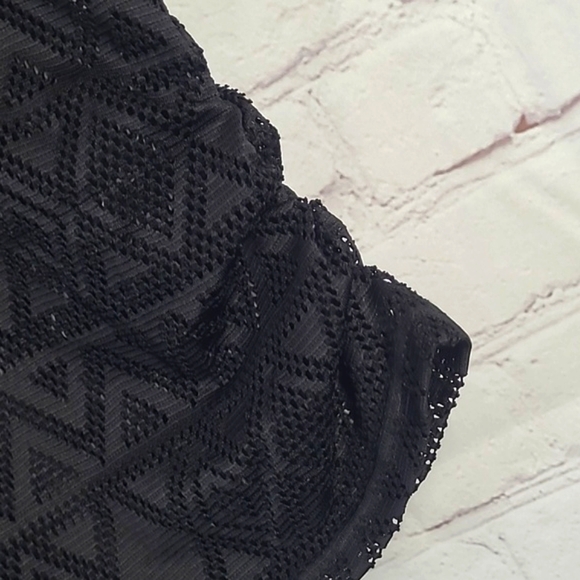 Eye Candy Sheer Fishnet Racerback Black Tank Top Womens Size Medium - Picture 14 of 15